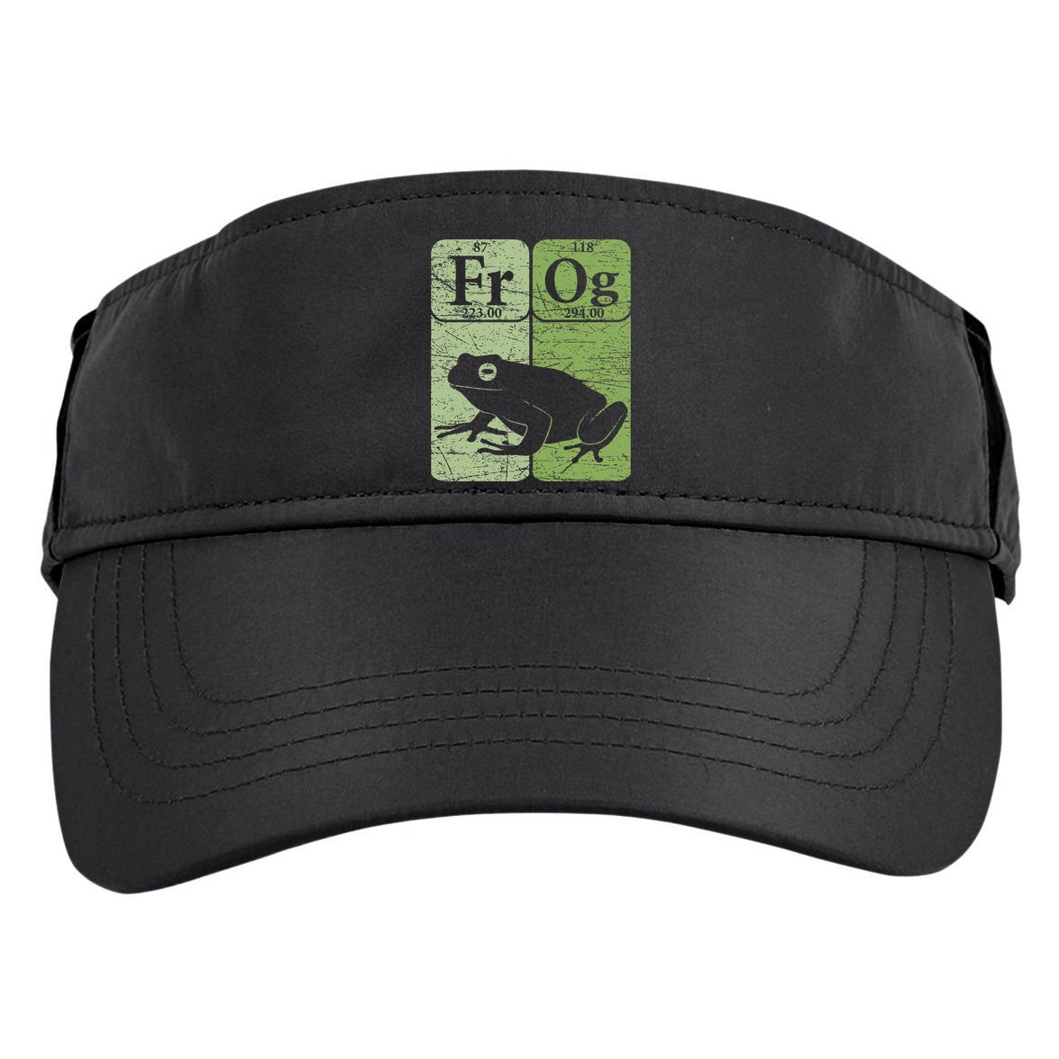 Frog Periodic Table Elements Herpetologist Frog Lover Retro Adult Drive Performance Visor