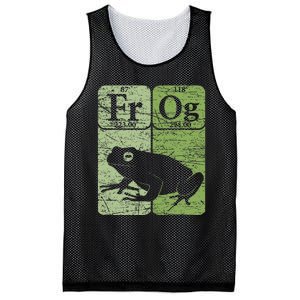 Frog Periodic Table Elements Herpetologist Frog Lover Retro Mesh Reversible Basketball Jersey Tank