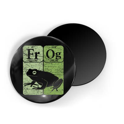 Frog Periodic Table Elements Herpetologist Frog Lover Retro Magnet