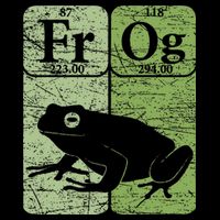 Frog Periodic Table Elements Herpetologist Frog Lover Retro Pom Pom 12in Knit Beanie