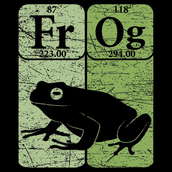 Frog Periodic Table Elements Herpetologist Frog Lover Retro Pom Pom 12in Knit Beanie