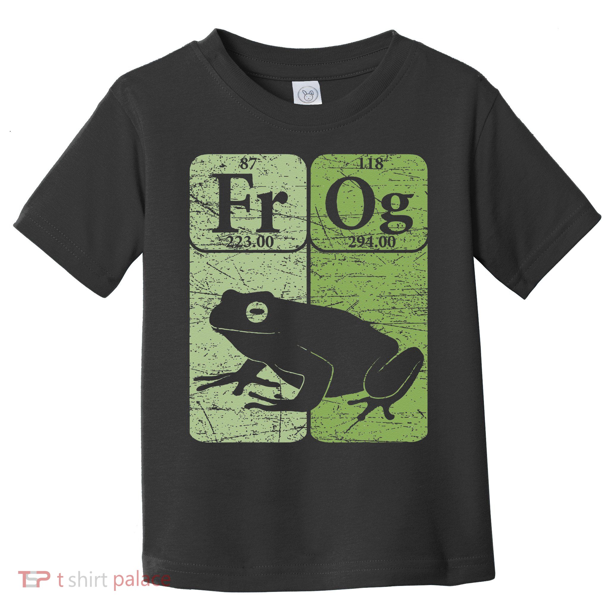 Frog Periodic Table Elements Herpetologist Frog Lover Retro Toddler T-Shirt