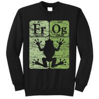 Frog Periodic Table Elements Herpetologist Frog Lover Retro Sweatshirt