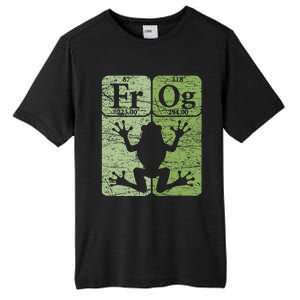 Frog Periodic Table Elements Herpetologist Frog Lover Retro Tall Fusion ChromaSoft Performance T-Shirt