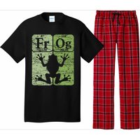 Frog Periodic Table Elements Herpetologist Frog Lover Retro Pajama Set