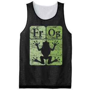 Frog Periodic Table Elements Herpetologist Frog Lover Retro Mesh Reversible Basketball Jersey Tank