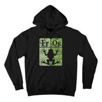 Frog Periodic Table Elements Herpetologist Frog Lover Retro Tall Hoodie