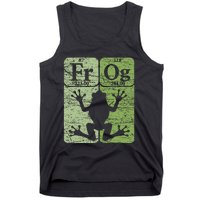 Frog Periodic Table Elements Herpetologist Frog Lover Retro Tank Top