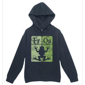 Frog Periodic Table Elements Herpetologist Frog Lover Retro Urban Pullover Hoodie