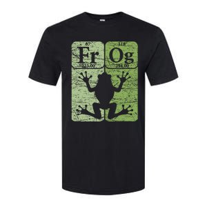 Frog Periodic Table Elements Herpetologist Frog Lover Retro Softstyle CVC T-Shirt