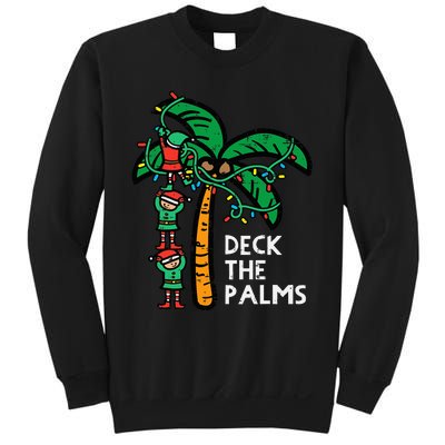 Festive Palm Tree Holiday Cheer Funny Christmas Sweatshirt