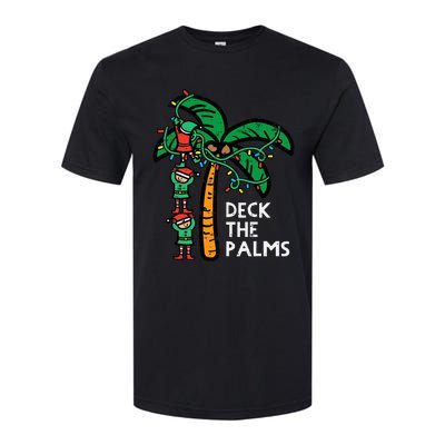 Festive Palm Tree Holiday Cheer Funny Christmas Softstyle® CVC T-Shirt