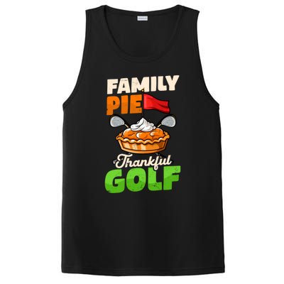 Family Pie Thankful Golf Design Thanksgiving Golf Gift PosiCharge Competitor Tank