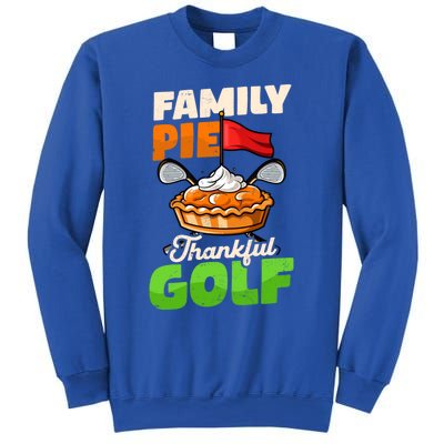 Family Pie Thankful Golf Design Thanksgiving Golf Gift Sweatshirt