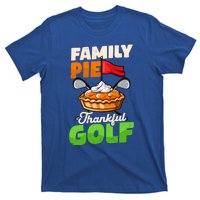 Family Pie Thankful Golf Design Thanksgiving Golf Gift T-Shirt