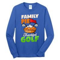 Family Pie Thankful Golf Design Thanksgiving Golf Gift Tall Long Sleeve T-Shirt