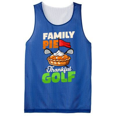 Family Pie Thankful Golf Design Thanksgiving Golf Gift Mesh Reversible Basketball Jersey Tank