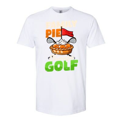 Family Pie Thankful Golf Design Thanksgiving Golf Gift Softstyle® CVC T-Shirt