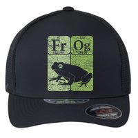 Frog Periodic Table Elements Herpetologist Frog Lover Retro Flexfit Unipanel Trucker Cap