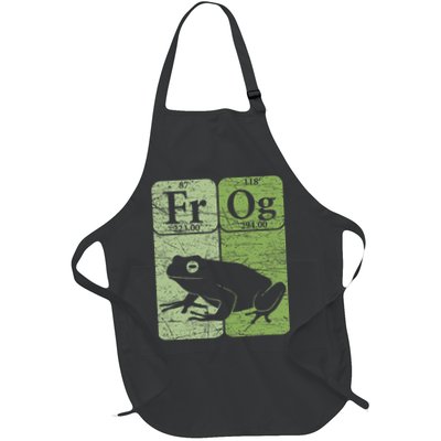 Frog Periodic Table Elements Herpetologist Frog Lover Retro Apron