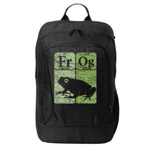 Frog Periodic Table Elements Herpetologist Frog Lover Retro City Backpack