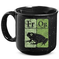 Frog Periodic Table Elements Herpetologist Frog Lover Retro 15oz Campfire Ceramic Mug