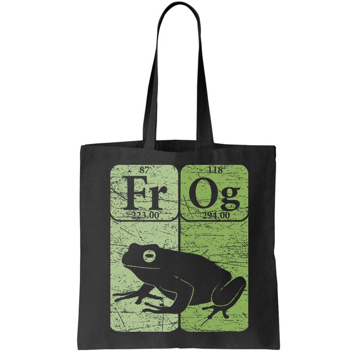 Frog Periodic Table Elements Herpetologist Frog Lover Retro Bag