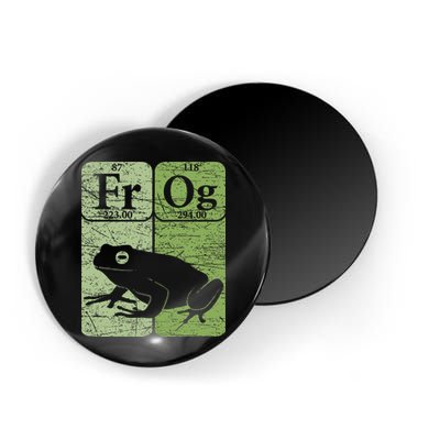 Frog Periodic Table Elements Herpetologist Frog Lover Retro Magnet