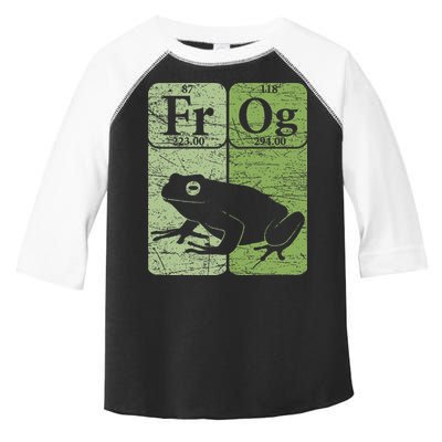 Frog Periodic Table Elements Herpetologist Frog Lover Retro Toddler Fine Jersey T-Shirt