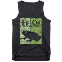 Frog Periodic Table Elements Herpetologist Frog Lover Retro Tank Top