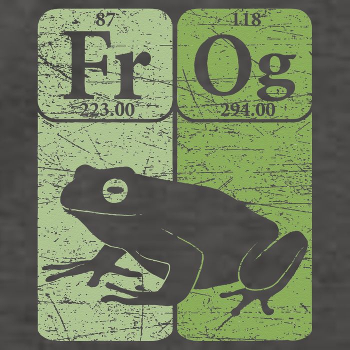 Frog Periodic Table Elements Herpetologist Frog Lover Retro Vector Backpack