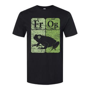 Frog Periodic Table Elements Herpetologist Frog Lover Retro Softstyle CVC T-Shirt