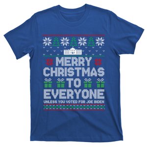 Funny Pro Trump 2024 Merry Christmas To Everyone Anti Biden Gift T-Shirt