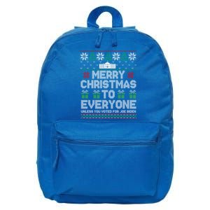 Funny Pro Trump 2024 Merry Christmas To Everyone Anti Biden Gift 16 in Basic Backpack