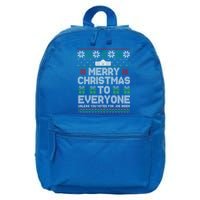 Funny Pro Trump 2024 Merry Christmas To Everyone Anti Biden Gift 16 in Basic Backpack