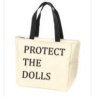 Funny Protect The Dolls Zip Tote Bag