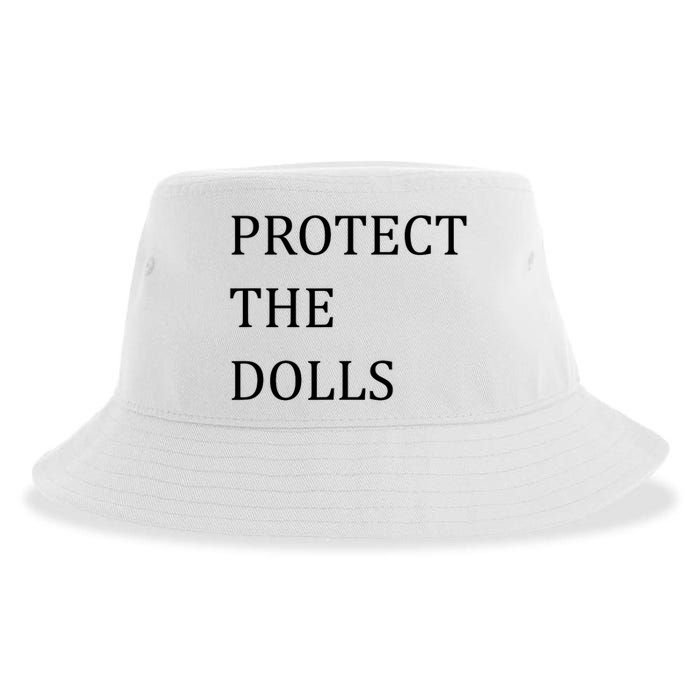 Funny Protect The Dolls Sustainable Bucket Hat
