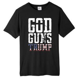 Funny President Trump God Guns Gift Tall Fusion ChromaSoft Performance T-Shirt