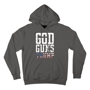 Funny President Trump God Guns Gift Hoodie