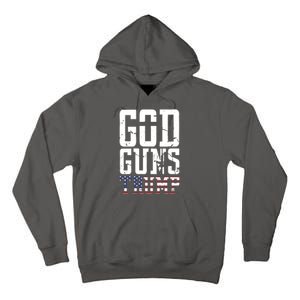 Funny President Trump God Guns Gift Tall Hoodie