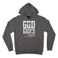 Funny President Trump God Guns Gift Tall Hoodie