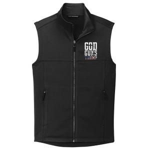 Funny President Trump God Guns Gift Collective Smooth Fleece Vest