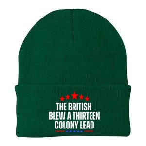 Funny Patriotic The British Blew A Thirteen Colony Lead Knit Cap Winter Beanie