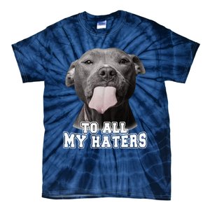 Funny Pitbull To All My Haters Pitbull Dog Lover Gift Tie-Dye T-Shirt