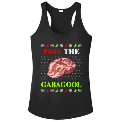 Funny Pass The Gabagool Tacky Ugly Christmas Gabagool Funny Tee Gift Ladies PosiCharge Competitor Racerback Tank