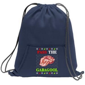 Funny Pass The Gabagool Tacky Ugly Christmas Gabagool Funny Tee Gift Sweatshirt Cinch Pack Bag