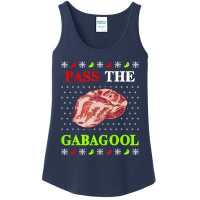 Funny Pass The Gabagool Tacky Ugly Christmas Gabagool Funny Tee Gift Ladies Essential Tank