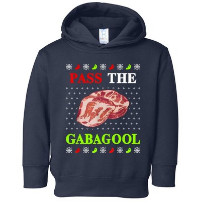 Funny Pass The Gabagool Tacky Ugly Christmas Gabagool Funny Tee Gift Toddler Hoodie