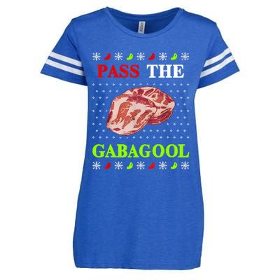 Funny Pass The Gabagool Tacky Ugly Christmas Gabagool Funny Tee Gift Enza Ladies Jersey Football T-Shirt