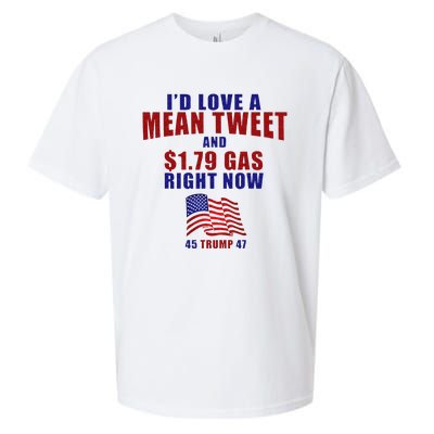 Funny Pro Trump Supporter Id Love A Mean Tweet Gas Prices Sueded Cloud Jersey T-Shirt